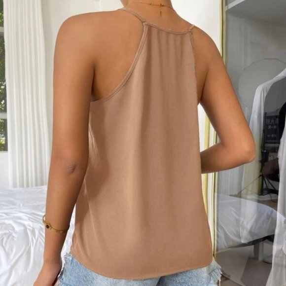 Leopard Print Cami Top - tan - Picture 6 of 6